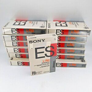 Lot of 12 SEALED Sony L-750 SD Beta Max Dynamicron Video Recording Tape Cassette